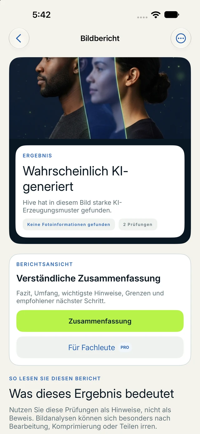 What Made It?-Bericht mit Signalen und Grenzen